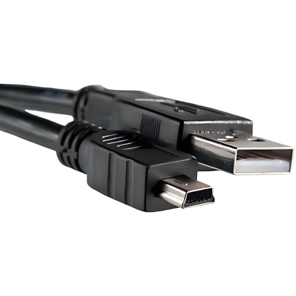 Фото - Кабель PowerPlant USB2.0 AM -MiniUSB AM 0.5m Black (KD00AS1219)